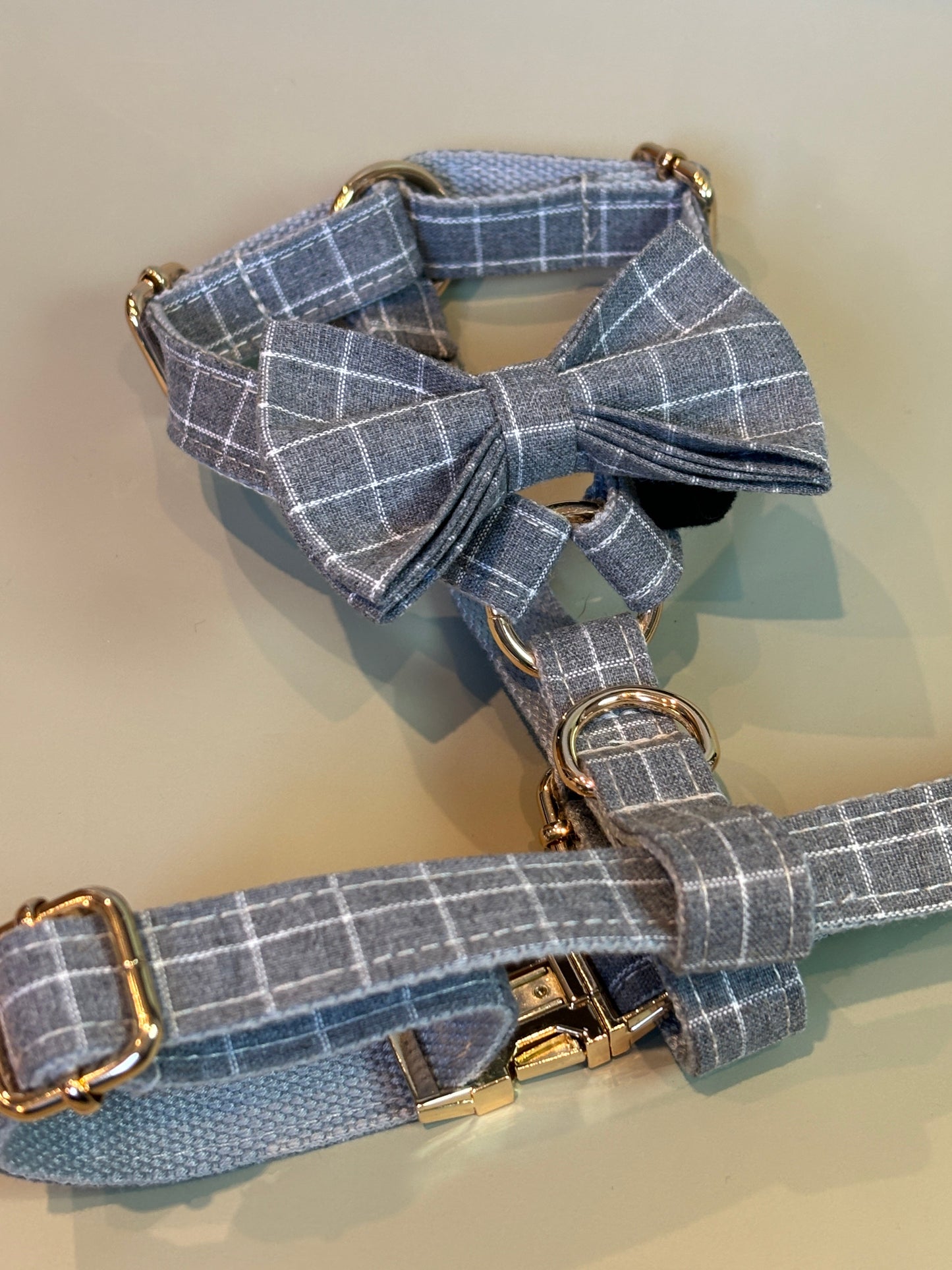 Grey Chequered Fully Adjustable Harness