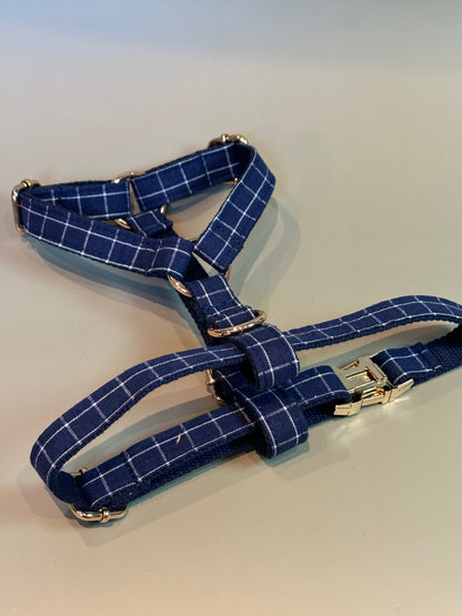 Navy Chequered Fully Adjustable Harness