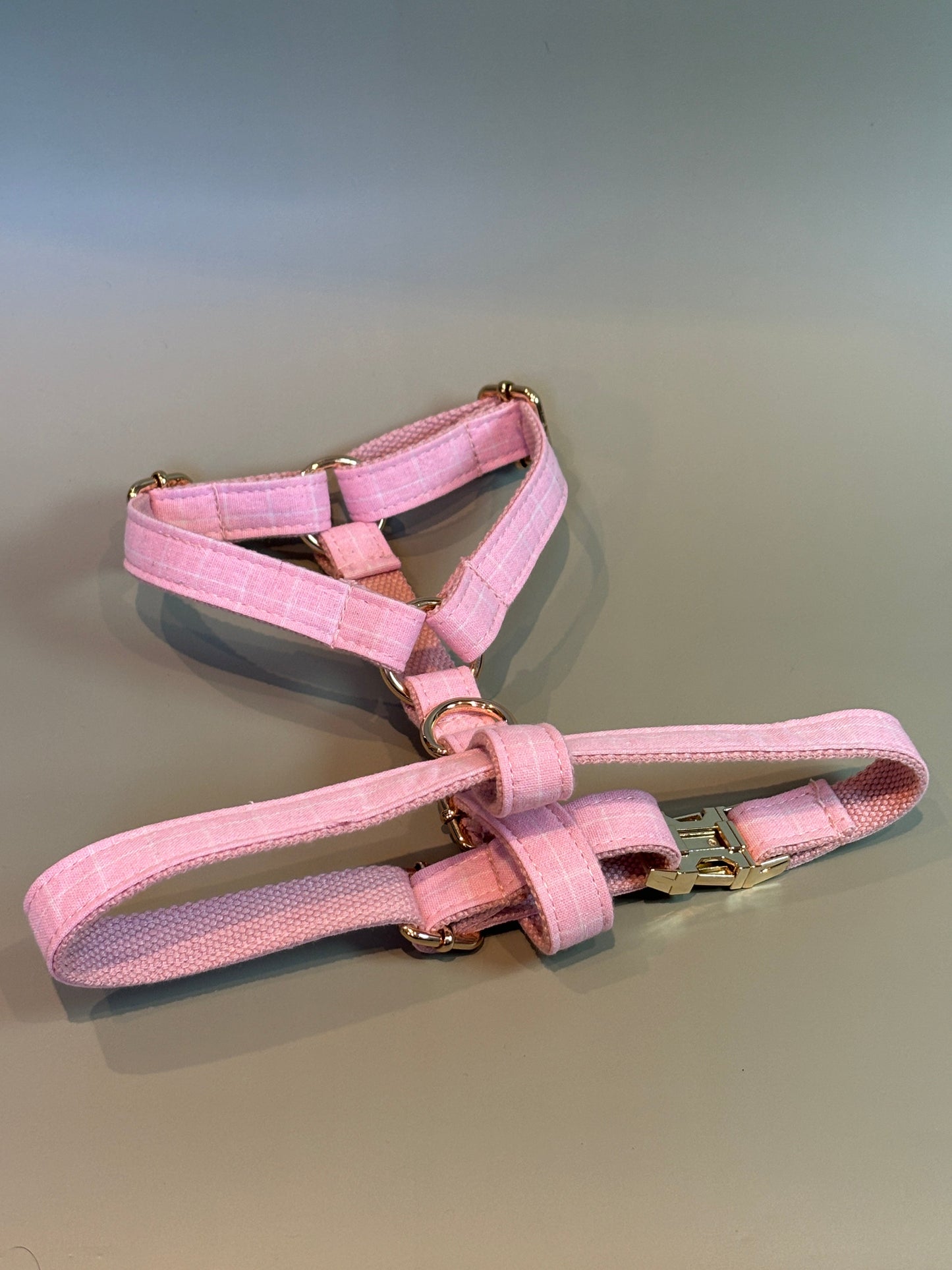 Pink Chequered Fully Adjustable Harness
