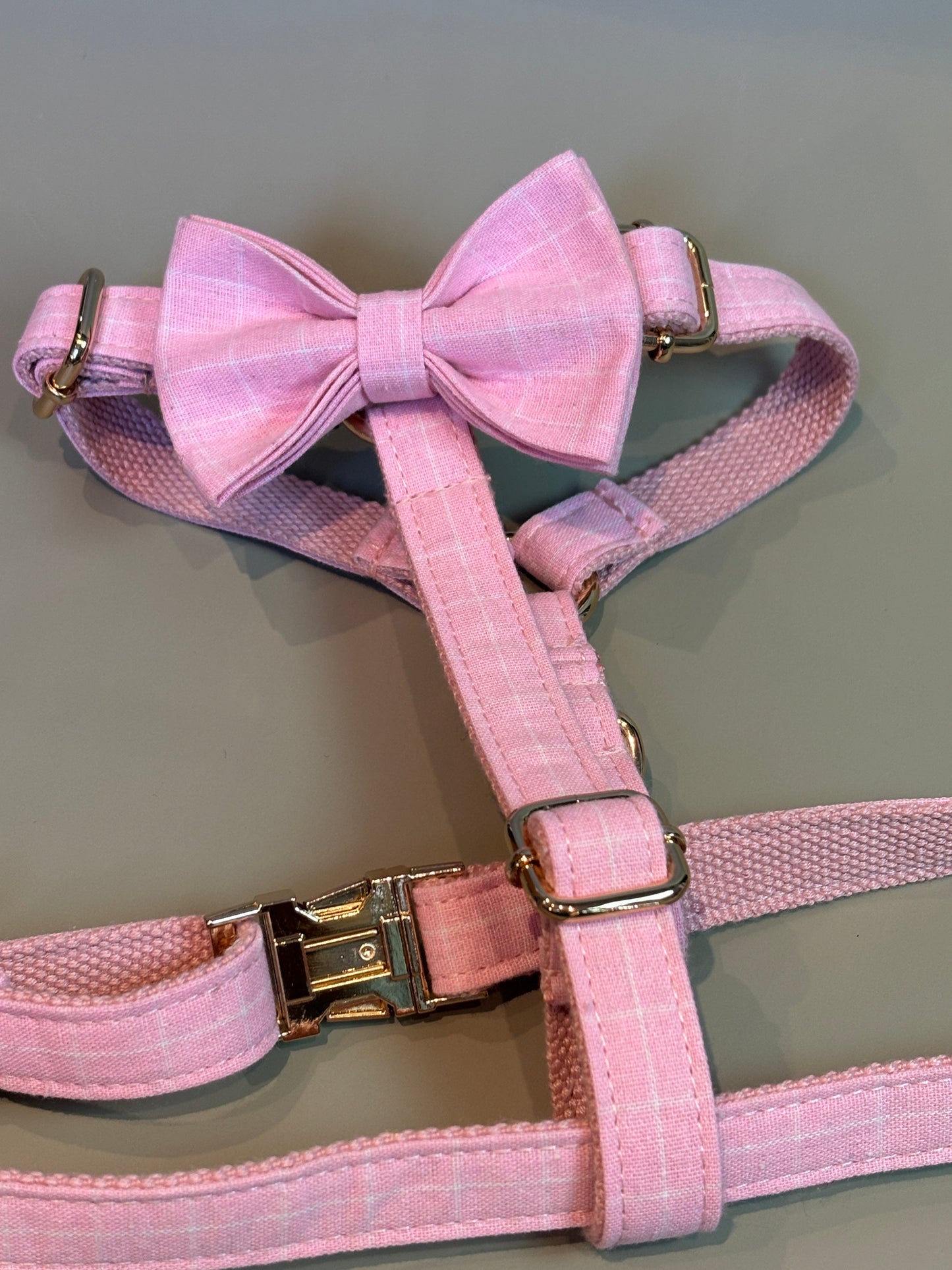 Pink Chequered Fully Adjustable Harness