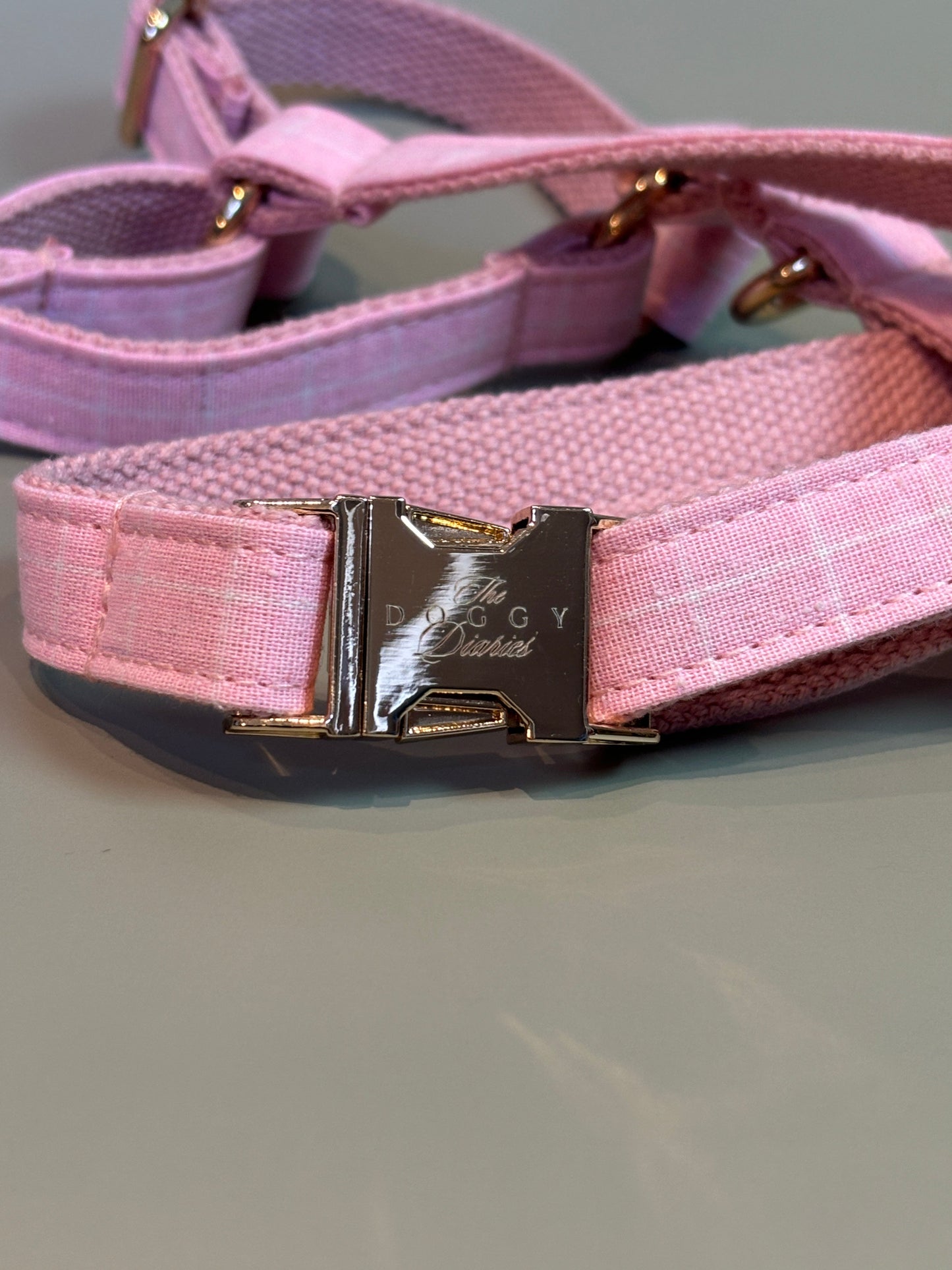 Pink Chequered Fully Adjustable Harness